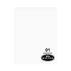 Fondo de Papel Super White (Blanco) Savage 2.72 x 11 m