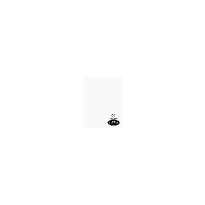 Fondo de Papel Super White (Blanco) Savage 2.72 x 11 m