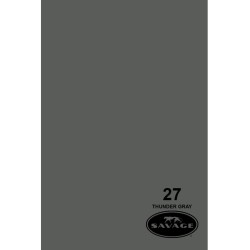 Fondo de Papel Thunder Gray (Gris) Savage 2.72 x 11 m